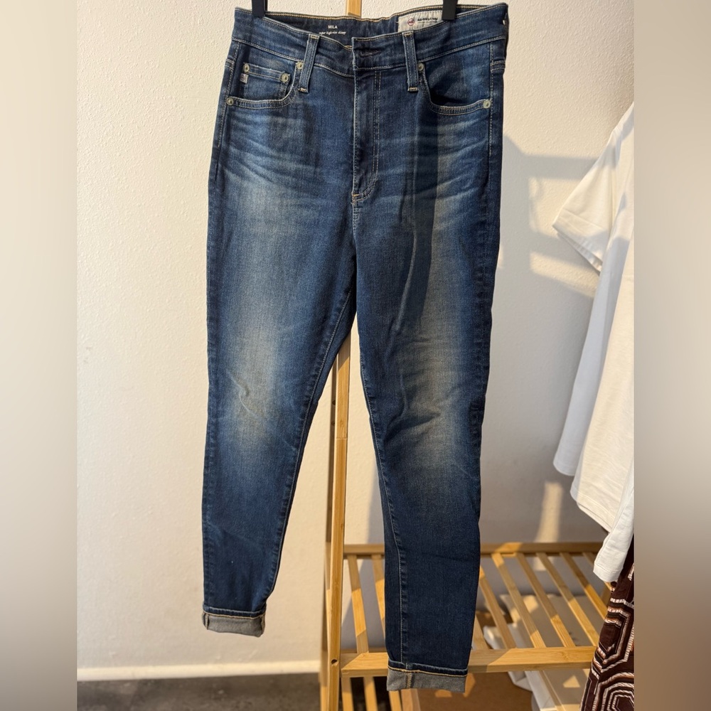 AG Adriano Goldschmied Dark Wash Skinny Jeans